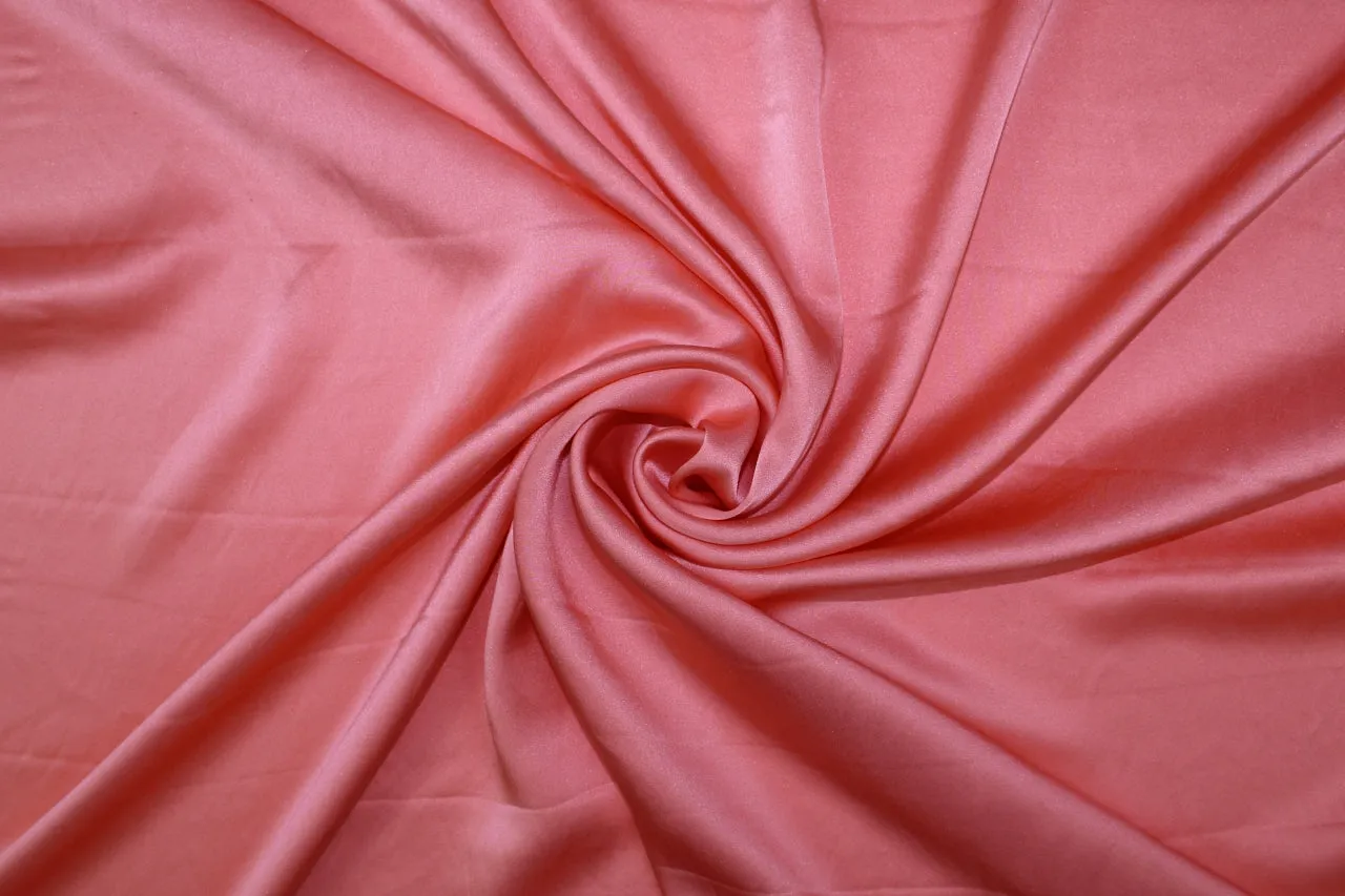 Randi Rahm Silk Charmeuse - Coral Shell