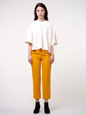 Rimless | Orange-yellow Straight Cropped Pants