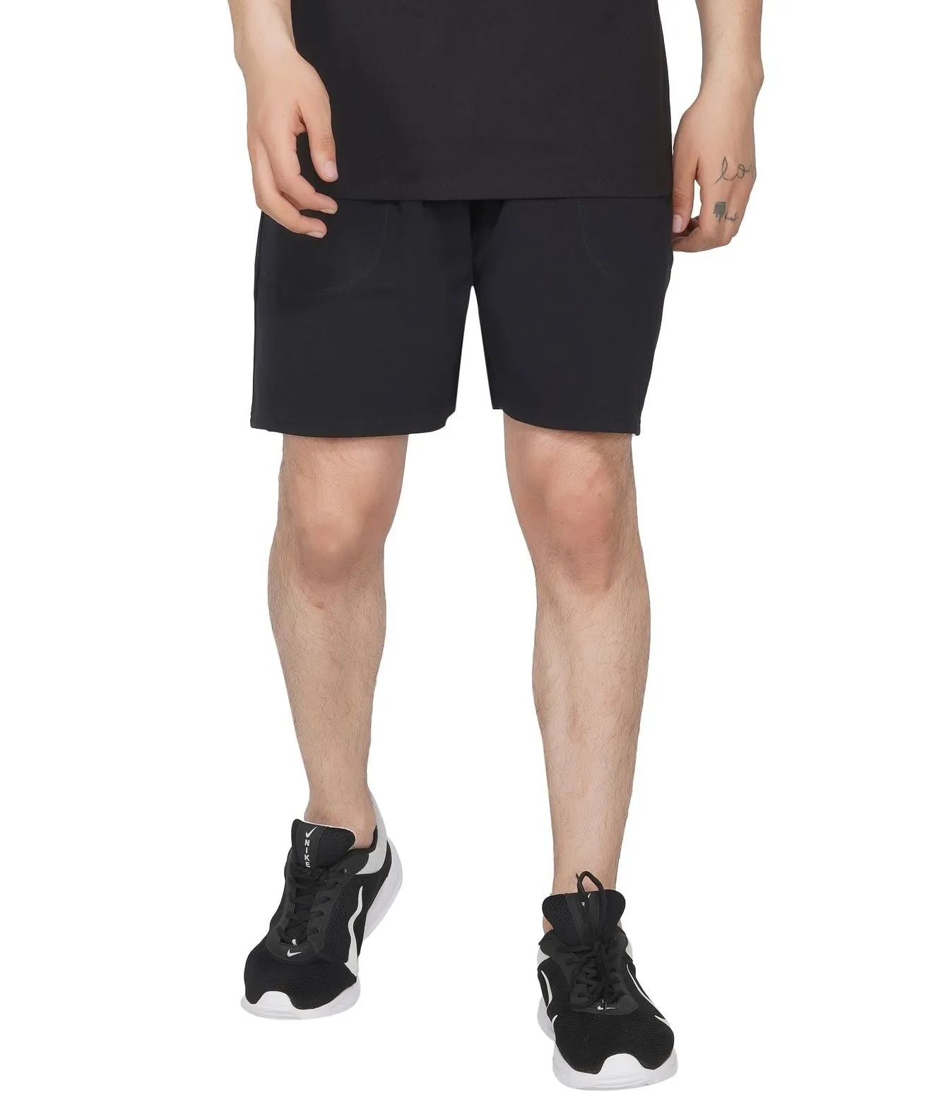 SLAY. Men's Activewear Black Sports Shorts