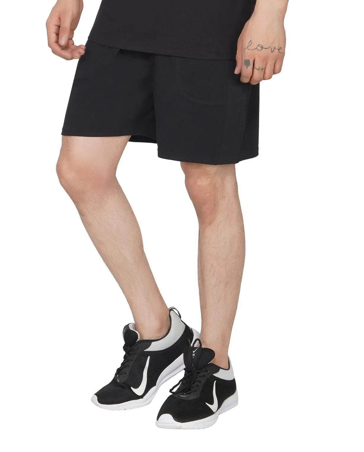 SLAY. Men's Activewear Black Sports Shorts