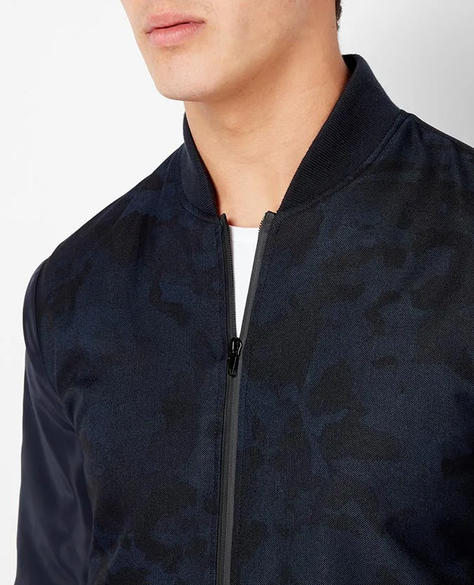 Slim Fit Camouflage Bomber Jacket