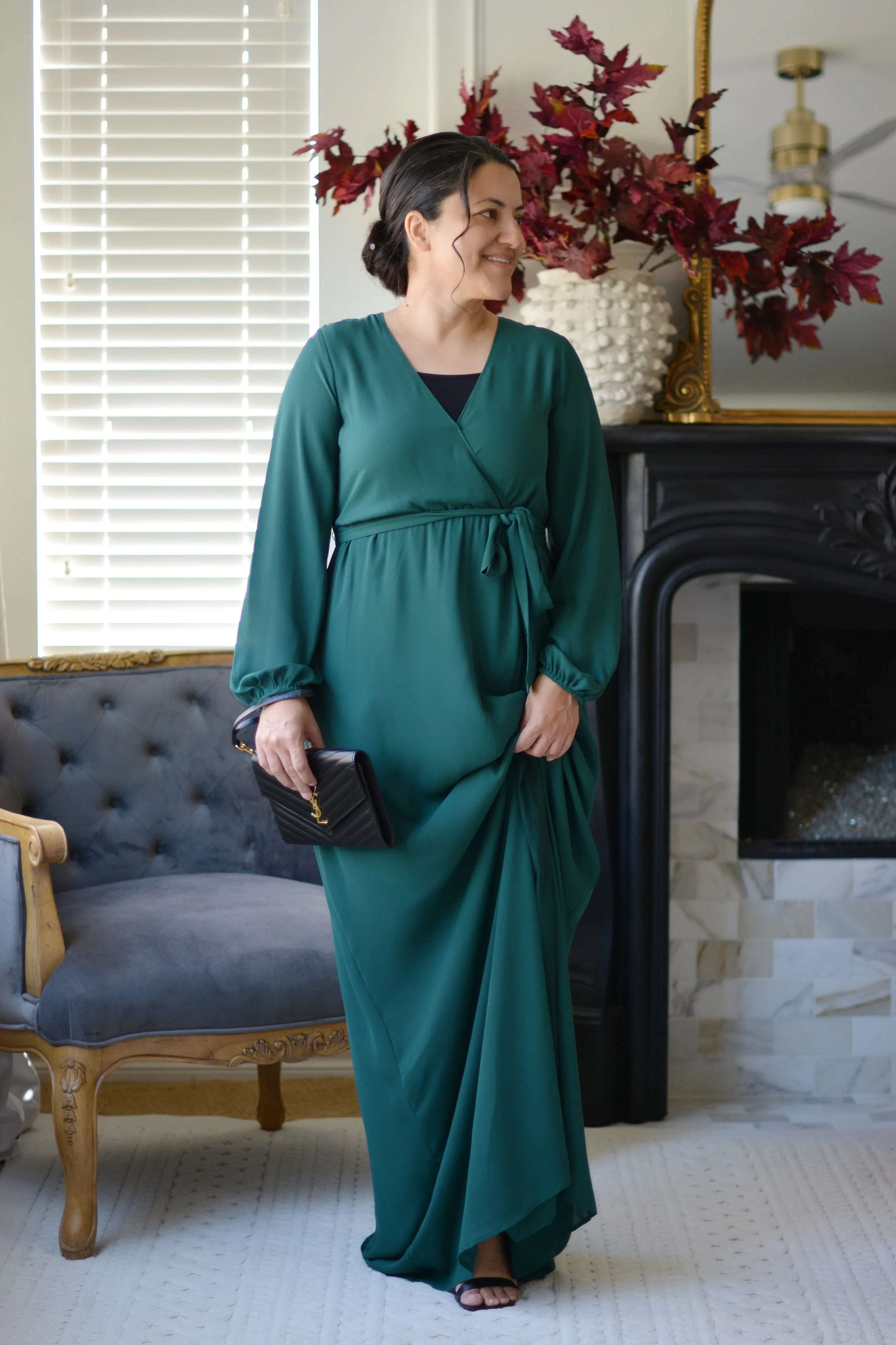 Sofie Emerald Green Maxi Dress