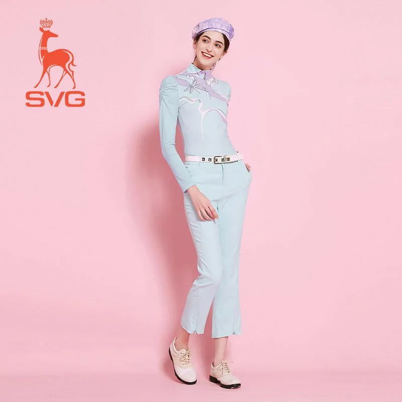 SVG Golf Cropped Flared Pants