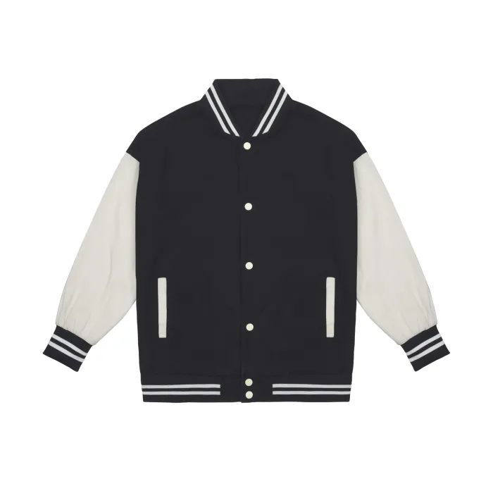 Taurus Color-block Denim Bomber Jacket