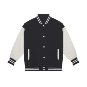 Taurus Color-block Denim Bomber Jacket