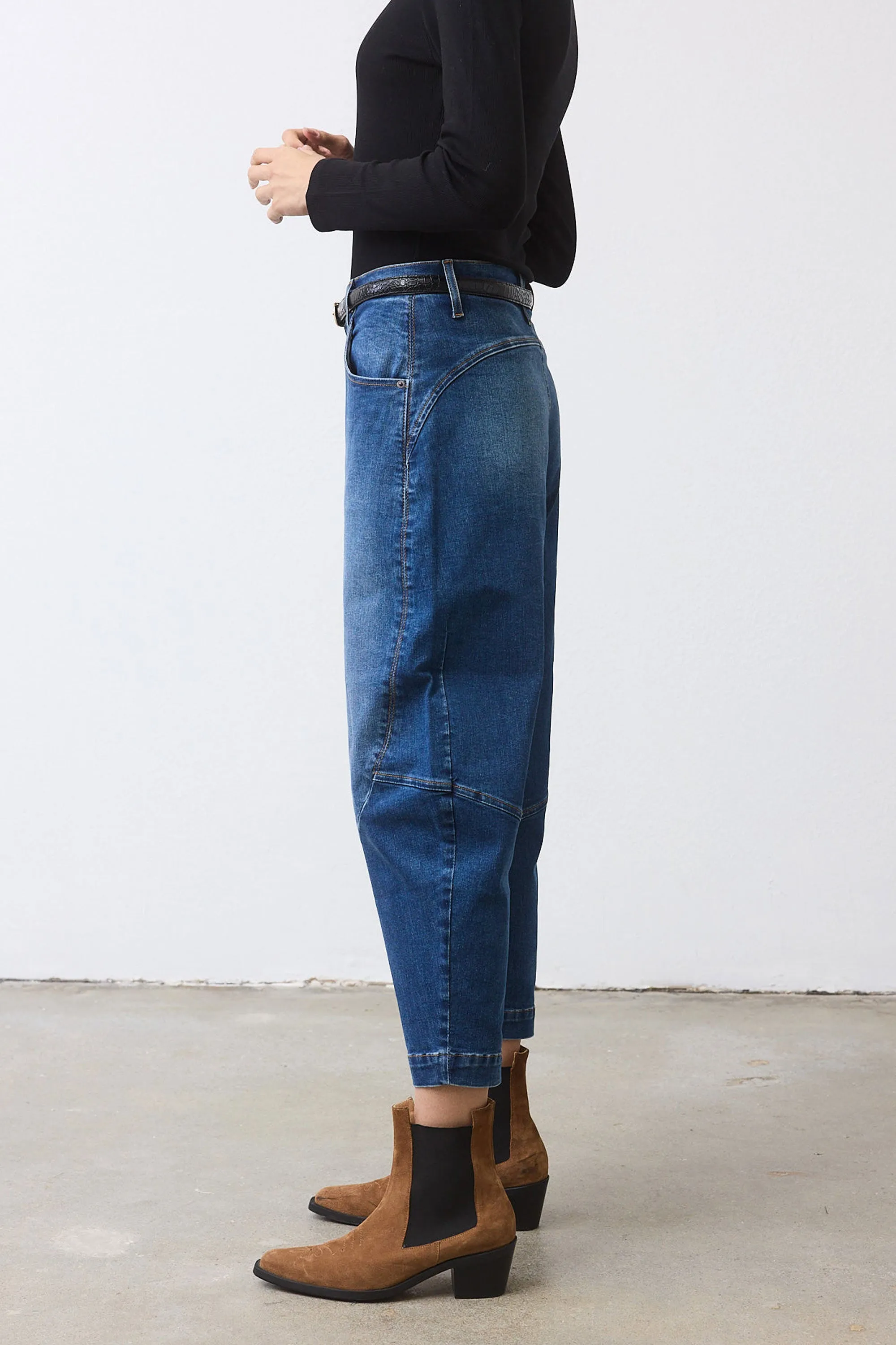 The Petite Denim Wide-ish Pants