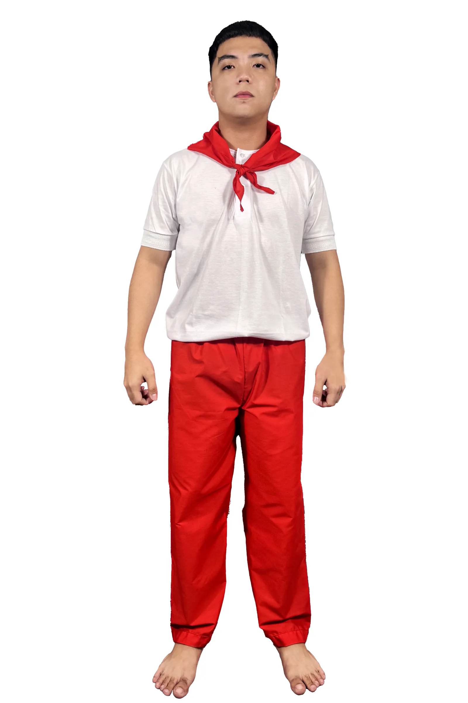 Traditional Filipino Katipunero Short Sleeve Costume Set - Agustin - JB006