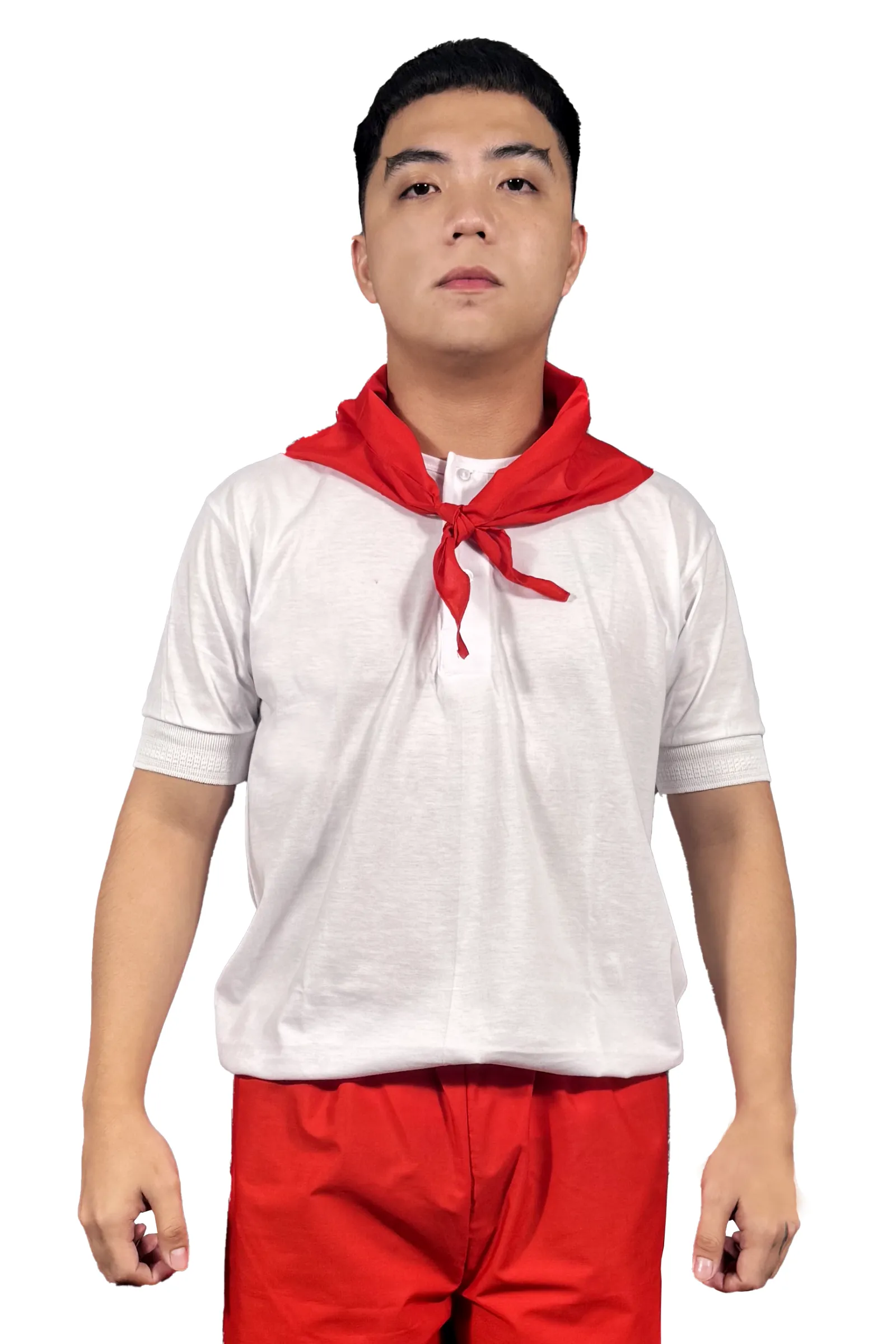 Traditional Filipino Katipunero Short Sleeve Costume Set - Agustin - JB006